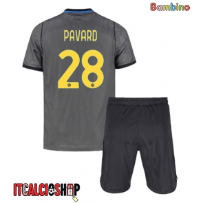 Inter Milan Benjamin Pavard #28 Terza Maglia Bambino 2026-27 Manica Corta (+ Pantaloni corti)